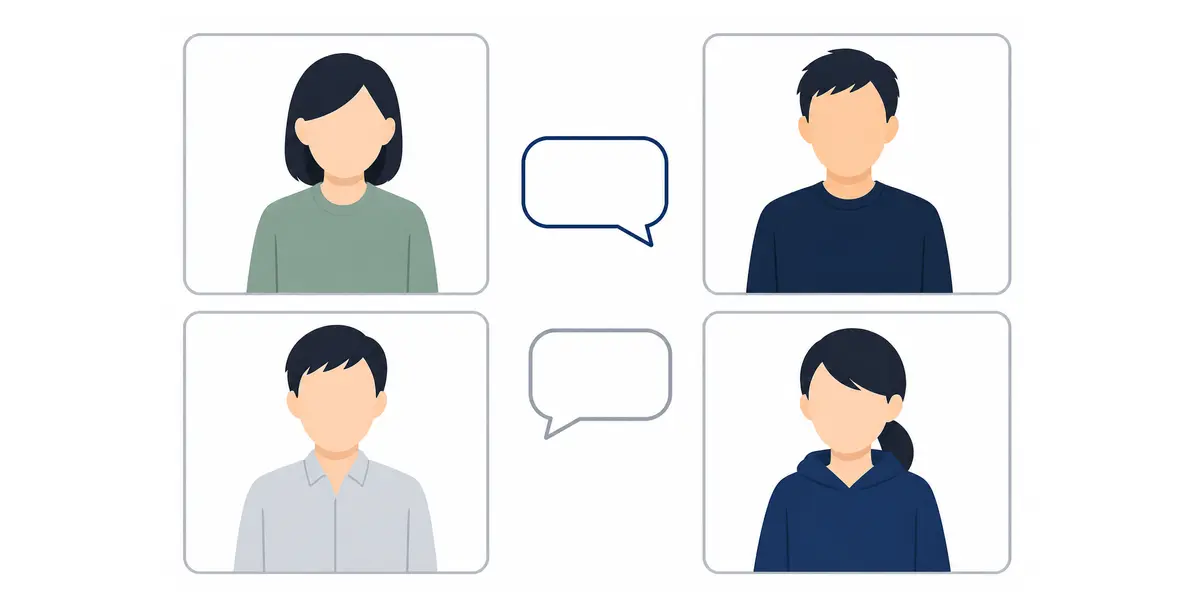 体育会学生と就活コーチがオンラインでつながるイメージ